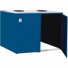 Double Recycle Cabinet - 60"W x 27-3/4"D x 39-15/32"H (Monaco Blue)