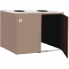 Double Recycle Cabinet - 60"W x 27-3/4"D x 39-15/32"H (Pewter Gray)