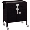 Deluxe Technician Cart-Portable Cart, 29-1/4"W x 18-1/4"D x 34"H-Gloss Black