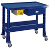 Standard Tear-Down/Fluid Containment Bench-Portable, 48"W x 32"D-St.Louis Blue