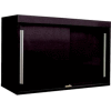 48" Sliding Door Upper Cabinet-48"W x 15"D x 30"H-Gloss Black