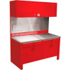 Realiti® Workcenter-Stationary w/ Stainless Steel Top-Carmine Red