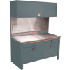 Realiti® Workcenter-Stationary w / Stainless Steel Top-Sebring Grey