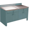 Realiti® Workbench-Stationary Includes Stainless Steel Top-Sebring Grey