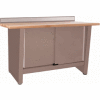 Custom® Series-Stationary, Hardwood Top, 2 Doors-Pewter Grey