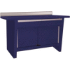 Custom® Series-Stationary, Hardwood Top, 2 Drawers/2 Doors-St.Louis Blue