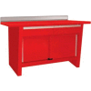 Custom® Series-Stationary, Stainless Steel Top,2 Drawers/2 Doors-Red