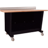 Custom® Series-Portable, Hardwood Maple Top, open-Gloss Black