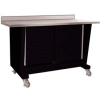 Custom® Series-Portable, Stainless Steel Top, 2 Doors-Gloss Black