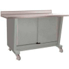 Custom® Series-Portable, Stainless Steel Top, 2 Doors-Sebring Grey