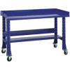 Shureshop® Mobile Automotive Workbench - Steel -72"W x 34"D - St. Louis Blue