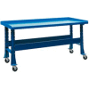 Trans Max Bench-Portable, Steel Top, 73-1/2W x 34-1/4"D-Monaco Blue