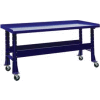 Trans Max Bench-Portable, Steel Top, 73-1/2"W x 34-1/4"D-St.Louis Blue