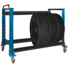 Tire Cart 54-1/2"W x 25-5/8"D x 41"H-Monaco Blue