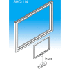 Sign Holder Frame, 11" X 14", Styrene, Black