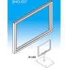 Sign Holder Frame, 5-1/2" X 7", Styrene, White