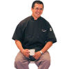 Traditional Chef'S Jacket Qc Lite&#8482;, 5X, Short Sleeve, Black