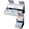 San Jamar® 4702INL, Two Tier Condiment Bin, 2 Qt.