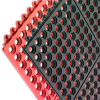 San Jamar® Connect-A-Mats Light Duty Drainage Mat 1/2" Thick 3' x 3' Black