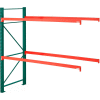 Steel King® SK2000® Pallet Rack 96"x48"x120" Add-On Unit - Green/Orange - 6080 Lbs. Cap.