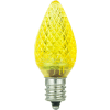 Sunlite 80704-SU C7/LED/0.4W/C/110V/Y/6PK 0.4W C7 Colored Night Light, Candelabra Base Bulb, Yellow - Pkg Qty 20
