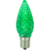 Sunlite 80706-SU C9/LED/0.4W/C/G/6PK 0.4W C9 Colored Night Light, Intermediate Base Bulb, Green - Pkg Qty 20