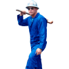 Stanco Full Featured Coverall, Elastic Waistband, US7681RB-M