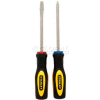 Stanley 60-020 2 PC. Standard Fluted Slotted & Phillips Screwdriver Set
