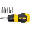 Stanley 66-358 7 PC. Stubby Phillips & Slotted Multi-Bit Ratcheting Screwdriver Set