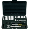 Stanley 85-388 1/4" Drive 21 Piece Fractional Socket Set, 6 Point