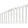 Stanley 94-386W 11 Piece Full Polish Metric Combination Wrench Set, 12 Pt