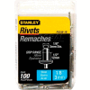 Stanley PSS48-1B Steel Rivets 1/8" x 1/2", 100 Pack