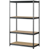 Muscle Rack UR361860PB4P-SV, Z-Beam Boltless Shelving, 36"W x 18"D x 60"H, 4-Shelf w/Wood Deck