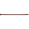 #14 Gutter Screw GTR147B50 Ceramic Coated Star Drive, 7"L, Brown, 50 Count - Made In USA