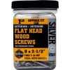 #9 Silver Star SSTX-09158-5 Standard 305 SS Star Drive Screw 1-5/8"L, 5lb. Container - Made In USA