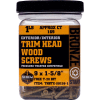 #9 Bronze Star THBTX-09400-1 Trim Head Star Drive Screws, 4"T20L, 1lb. Carton - Made In USA