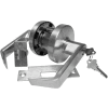 Leverset w/ Single Step Roses Entry Lock - Dull Chrome Accepts IC