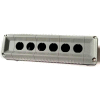T.E.R., F71IG00000000001 VICTOR Wall Mount Control Station, Hull Only, 6 Button, Gray