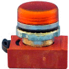 Springer Controls N5CLAD, 22 mm Pilot Light Operator, chrome, amber poly lens.