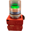 Springer Controls N5CPLAED, Illuminated Push Button, Momentary, Guarded - Amber - Pkg Qty 2