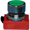 Springer Controls N5CPNLG, 22 mm Push Button Operator, chrome, blue cap, flush.