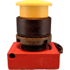 Springer Controls N5XEM3GN10, Mushroom Head-Momentary Push-Button Yellow, w/ Contact