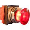 Springer Controls N7ELSRD02-24, 30mm Illuminated Mushroom-Head, Momentary, 24V, 2 N.C. - Red