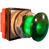 Springer Controls N7ELSVT02-480, 30mm Illuminated Mushroom-Head, Momentary, 480V, 2 N.C. - Green