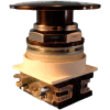 Springer Controls N7ET6N10, 30 mm Mushroom-Head, 1 Normally Open, Push-Pull Maintained, Black