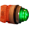 Springer Controls N7LNVR-240, 30mm Pilot Light - 240V Bulb, with Power Supply AC/DC - Green