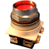 Springer Controls N7PNER01, 30 mm Recessed Push Button, 1 Normally Closed, Momentary, Red