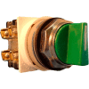 Springer Controls N7SMZV022, 30mm 3-Pos. Selector, 1-0-2, Maintained, 2 N.O. 2 N.C., Green