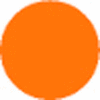 T.E.R., PRTA093MPIT Orange Transparent Button Insert, Use w/ MIKE & VICTOR Pendants