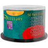 Compucessory CD-RW Discs, 72102, 12X, 700MB/80Min, Branded, Spindle, 50/Pk, Silver